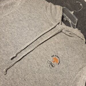 RLX Ralph Lauren Kiawah Cashmere Hoodie Gray Sweater Men's Medium Read